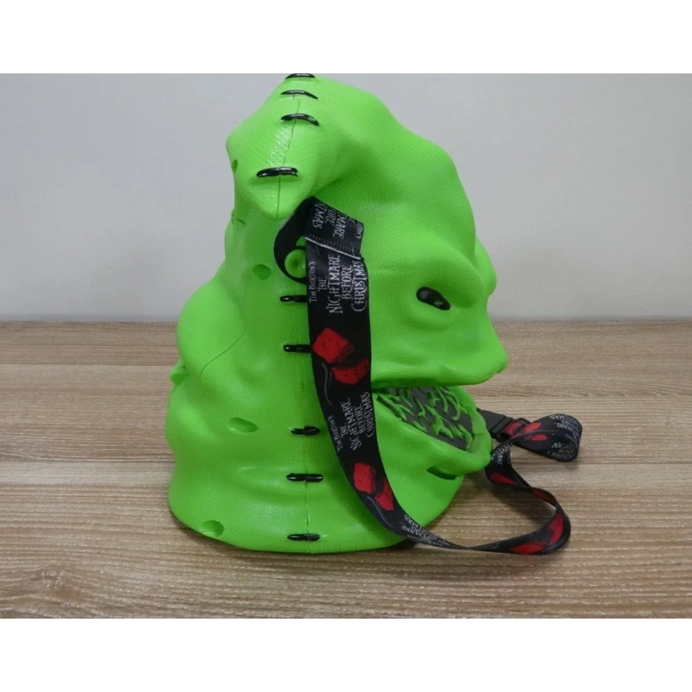 Disney Parks Oogie Boogie Head Popcorn Bucket Light Up w/ Strap
